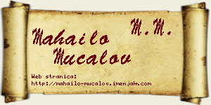 Mahailo Mučalov vizit kartica